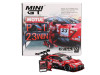 Nissan GT R NISMO #23 Tsugio Matsuda Ronnie Quintarelli MOTUL AUTECH Winner Suzuka Super GT Series 2021 with Matsuda Figure Limited Edition 1/64 Diecast Model Car Mini GT MGT00875