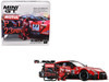 Nissan GT R NISMO #23 Tsugio Matsuda Ronnie Quintarelli MOTUL AUTECH Winner Suzuka Super GT Series 2021 with Matsuda Figure Limited Edition 1/64 Diecast Model Car Mini GT MGT00875