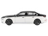 BMW i7 xDrive60 Dravit Alpine White and Black Sapphire Limited Edition 1/64 Diecast Model Car Mini GT MGT00959