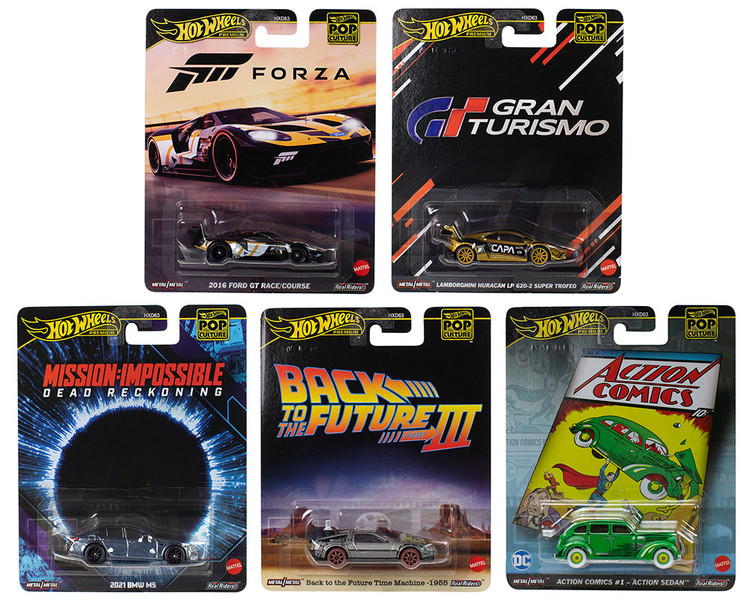 Pop Culture 2025 5 piece Set J Premium Series Diecast Model Cars