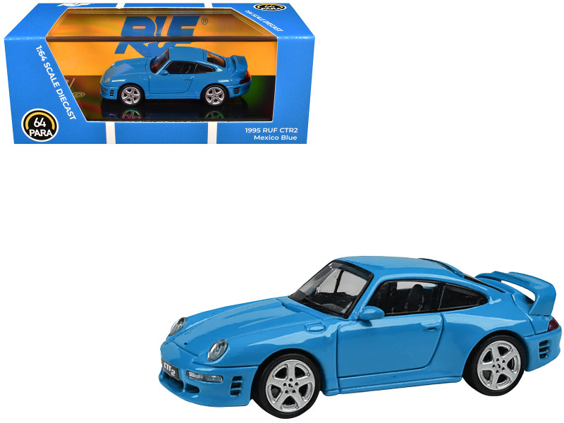 1995 RUF CTR2 Mexico Blue 1/64 Diecast Model Car Paragon Models PA-55377