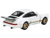 Porsche 911 Carrera RSR 3 0 Grand Prix White with Gold Stripes and Wheels 1/64 Diecast Model Car Paragon Models PA-55795