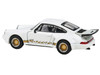 Porsche 911 Carrera RSR 3 0 Grand Prix White with Gold Stripes and Wheels 1/64 Diecast Model Car Paragon Models PA-55795