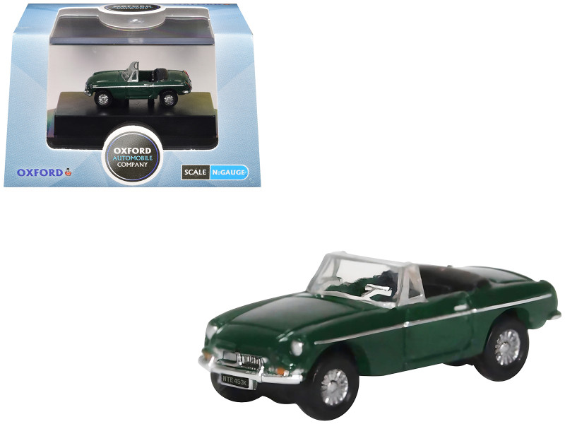 MG MGB Roadster RHD Right Hand Drive British Racing Green 1/148 (N) Scale Diecast Model Car Oxford Diecast NMGB003