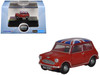 Austin Mini RHD Right Hand Drive Tartan Red with Union Jack Top 1/148 (N) Scale Diecast Model Car Oxford Diecast NMN001