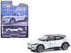 2021 Ford Mustang Mach E #2 New York to Seattle Transcontinental Tour White with Black Top Hobby Exclusive Series 1/64 Diecast Model Car Greenlight 30438