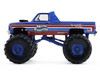 1982 GMC Sierra 2500 Monster Truck Moonshiner! Blue Metallic with Stripes Kings of Crunch Series 16 1/64 Diecast Model Car Greenlight 49160A