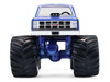 1982 GMC Sierra 2500 Monster Truck Moonshiner! Blue Metallic with Stripes Kings of Crunch Series 16 1/64 Diecast Model Car Greenlight 49160A