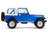 1978 Jeep CJ 7 Renegade Captain Blue Metallic with White Top Artisan Collection Series 1/18 Diecast Model Car Greenlight 19139