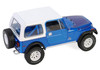 1978 Jeep CJ 7 Renegade Captain Blue Metallic with White Top Artisan Collection Series 1/18 Diecast Model Car Greenlight 19139