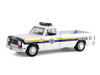 1990 Dodge Ram D250 Pickup Truck Philadelphia PA Police Department White with Stripes and Utility Trailer Hot Pursuit Hitch & Tow Series 1 1/64 Diecast Model Cars Greenlight 32315A