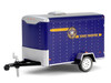 2001 Jeep Cherokee New York State Police Blue with Yellow Stripes and Small Cargo Trailer Hot Pursuit Hitch & Tow Series 1 1/64 Diecast Model Cars Greenlight 32315B