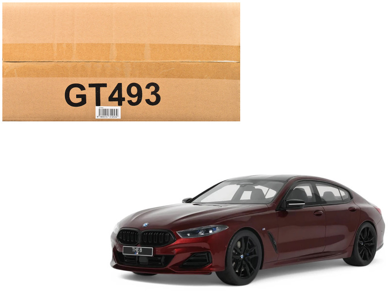 2023 BMW M850I xDrive M Performance Aventurine Red with Carbon Top 1/18 Model Car GT Spirit GT493