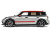 2021 Mini Clubman F54 JCW Melting Silver with Red Stripes and Top Limited Edition to 999 pieces Worldwide 1/18 Model Car Otto Mobile OT1106