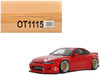 2014 Nissan Silvia S15 RHD Right Hand Drive Rocket Bunny Red with Graphics Limited Edition to 2000 pieces Worldwide 1/18 Model Car Otto Mobile OT1115