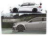 Mercedes Benz C 63 AMG Coupe Black Series Silver Metallic Global64 Series 1/64 Diecast Model Tarmac Works T64G-009-SL