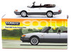 Saab 900 Turbo Convertible White and Gray Global64 Series 1/64 Diecast Model Tarmac Works T64G-067-WH