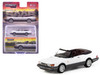 Saab 900 Turbo Convertible White and Gray Global64 Series 1/64 Diecast Model Tarmac Works T64G-067-WH