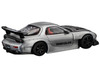 Mazda RX 7 RE Amemiya RHD Right Hand Drive Silver Metallic with Carbon Hood Japan Minicar a Gogo Exclusive 1/64 Diecast Model Car Pop Race PR640275