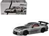 Mazda RX 7 RE Amemiya RHD Right Hand Drive Silver Metallic with Carbon Hood Japan Minicar a Gogo Exclusive 1/64 Diecast Model Car Pop Race PR640275