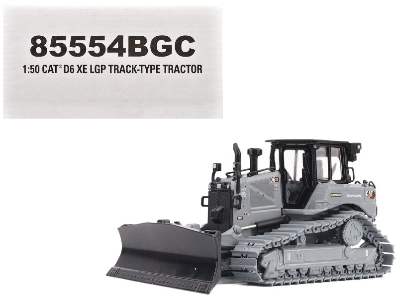 CAT Caterpillar D6 LGP VPAT Track Type Tractor with Operator Gray Centennial Series 1/50 Diecast Model Diecast Masters 85554BGC