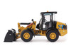 CAT Caterpillar 906 Electric Compact Wheel Loader Yellow with Operator High Line Series 1/50 Diecast Model Diecast Masters 85772