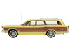 1967 Ford Country Squire Wagon Springtime Yellow with Woodgrain Sides Limited Edition to 200 pieces Worldwide 1/43 Model Car Goldvarg Collection GC-047B