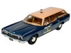 1970 Ford Country Squire Wagon Police Car Nassau County Police Department Blue and Tan Limited Edition to 200 pieces Worldwide 1/43 Model Car Goldvarg Collection GC-094