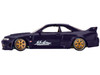 Nissan Skyline GT R R33 Active Carbon R V2 RHD Right Hand Drive Purple Carbon Designed by Jun Imai Kaido House Special 1/64 Diecast Model Car Mini GT KHMG163