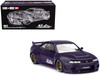 Nissan Skyline GT R R33 Active Carbon R V2 RHD Right Hand Drive Purple Carbon Designed by Jun Imai Kaido House Special 1/64 Diecast Model Car Mini GT KHMG163