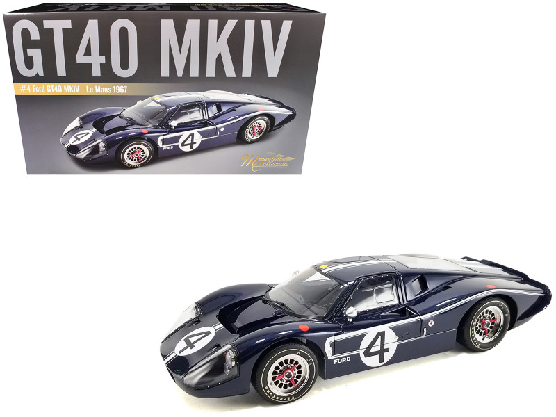 Ford GT40 MKIV #4 Denny Hulme Lloyd Ruby Holman & Moody 24 Hours of Le Mans 1967 Masterpiece Collection 1/12 Diecast Model Car ACME M1201008