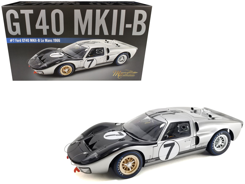 Ford GT40 MKII B #7 Graham Hill Brian Muir Alan Mann Racing 24 Hours of Le Mans 1966 Masterpiece Collection 1/12 Diecast Model Car ACME M1201009