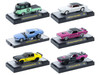 Auto Thentics 6 piece Set Release 101 IN DISPLAY CASES Limited Edition 1/64 Diecast Model Cars M2 Machines 32500-101