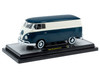 1960 Volkswagen Delivery Van Blue and White Limited Edition to 6650 pieces Worldwide 1/24 Diecast Model Car M2 Machines 40300-134B