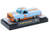 1979 GMC Sierra Classic 15 Pickup Truck Gulf Oil Light Blue Orange Stripe Limited Edition 10450 pieces Worldwide 1/64 Diecast Model Car M2 Machines 
31500-MJS83