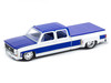 1977 Chevrolet Cheyenne Super 30 Pickup Truck White Blue LA Limited Edition 10560 pieces Worldwide 1/64 Diecast Model Car M2 Machines 39000-MJS05