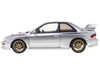 1998 Subaru Impreza 22B RHD Right Hand Drive Silver Metallic Gold Wheels 1/18 Diecast Model Car Solido S1807408