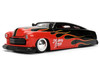 1951 Mercury Coupe Black Flame Graphics Red Interior Mickey Mouse Diecast Figure Disney's Mickey Mouse Hollywood Rides Series 1/24 Diecast Model Car Jada 36272