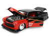 1951 Mercury Coupe Black Flame Graphics Red Interior Mickey Mouse Diecast Figure Disney's Mickey Mouse Hollywood Rides Series 1/24 Diecast Model Car Jada 36272