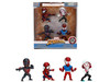 Set of 4 Diecast Figures Spider-Man Wave 2 Metalfigs Series Jada 36693