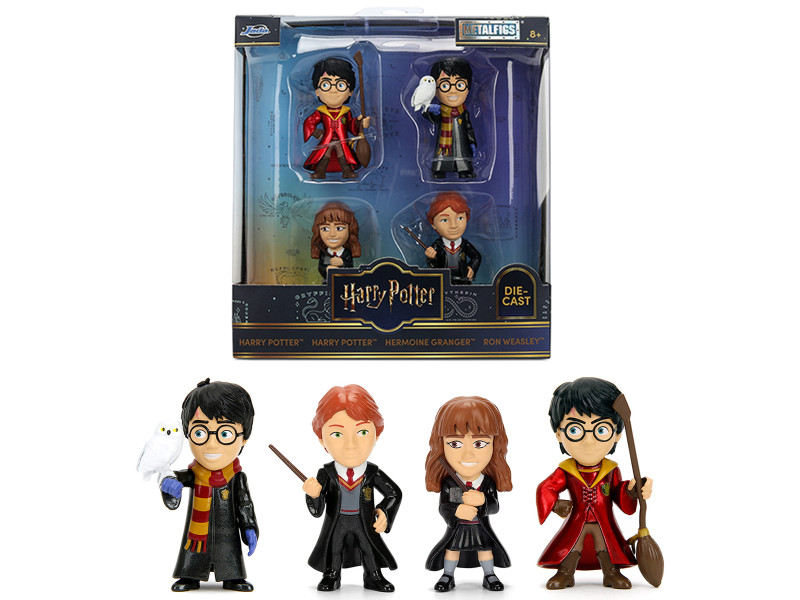 Set 4 Diecast Figures Harry Potter Metalfigs Series Jada 36698