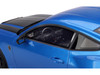 2024 Ford Mustang Dark Horse Grabber Blue Metallic Black Hood Stripes 1/18 Model Car Top Speed TS0552