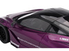 McLaren 720S LB-Works Purple Metallic Black Top 1/18 Model Car Top Speed TS0588