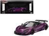 McLaren 720S LB-Works Purple Metallic Black Top 1/18 Model Car Top Speed TS0588
