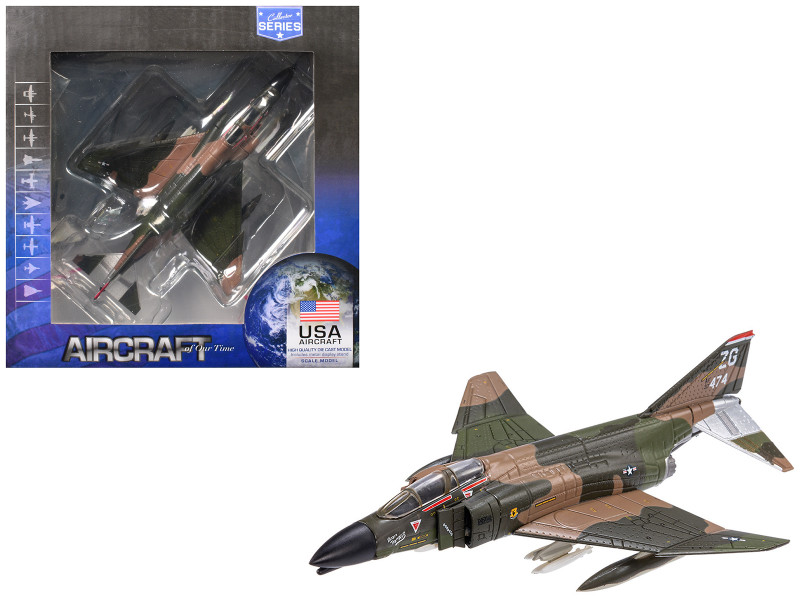 McDonnell Douglas F 4 Phantom Aircraft Brain Damage 67th TFS Korat RTAB Thailand Rolling Thunder 1972 United States Air Force Collector Series 1/144 Diecast Model Air Force 1 AF1-0148D