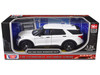 2022 Ford Police Interceptor Utility Unmarked White Builder s Kit Law Enforcement and Public Service Series 1/24 Diecast Model Car Motormax 76988W-BB