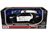 2022 Ford Police Interceptor Utility Los Angeles Police Department Black and White Law Enforcement and Public Service Series 1/24 Diecast Model Car Motormax 76994