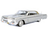 1964 Chevrolet Impala Lowrider Hard Top Silver Metallic with Gold Metallic Top Get Low Series 1/24 Diecast Model Car Motormax 79021S