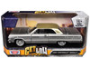 1964 Chevrolet Impala Lowrider Hard Top Silver Metallic with Gold Metallic Top Get Low Series 1/24 Diecast Model Car Motormax 79021S