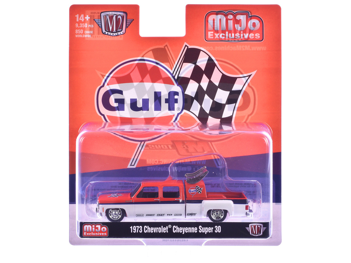 M21973　シボレー・シャイアン　スーパー30 - スターズ & ストライプス M2 Machines 1:64 1973 Chevrolet Cheyenne Super 30 Stars